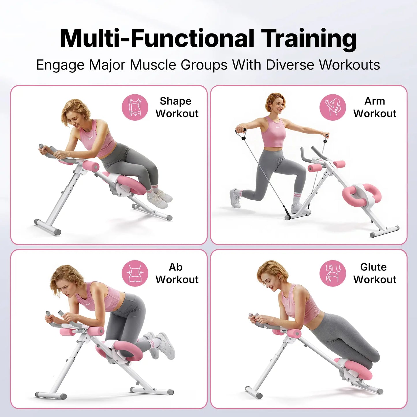 Summervibes 10-Level Adjustable Ab Trainer