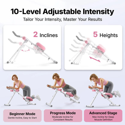 Summervibes 10-Level Adjustable Ab Trainer